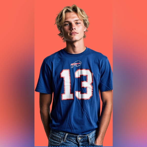 Nike NFL, Buffalo Bills official licensed kids XL game day shirt# 13 - Picture 3 of 11